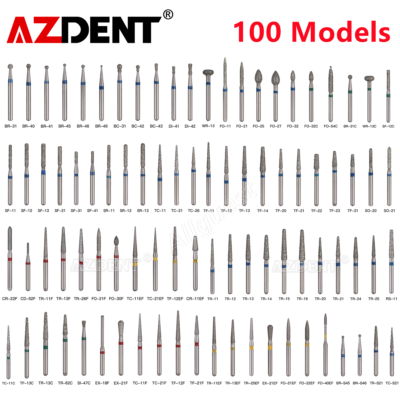 #ad AZDENT Dental FG Diamond Burs for High Speed Handpiece Friction Grip 5pcs pack $0.99