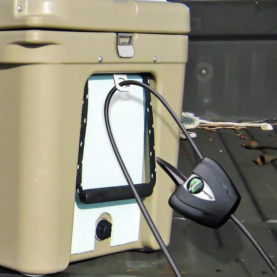 2 Packs Cooler Lock Bracket with Bottle Opener, Heavy Duty Metal Tie...