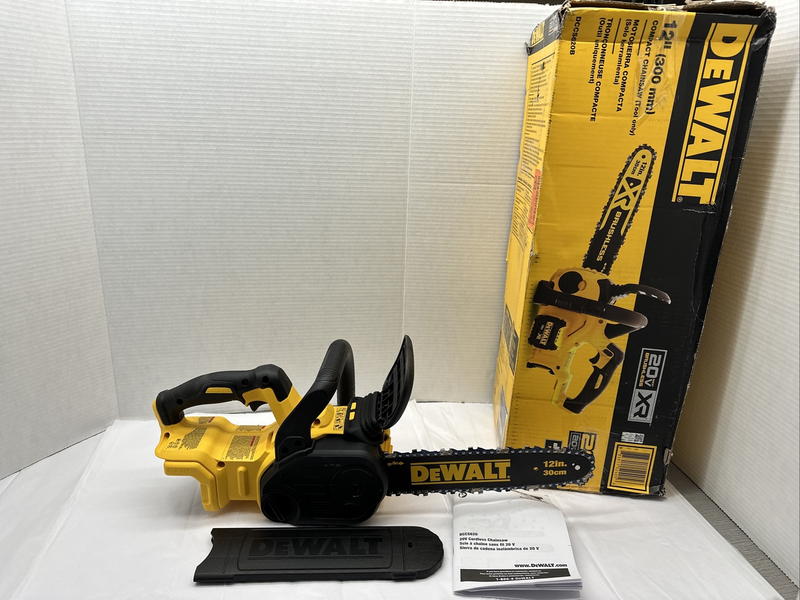 DEWALT DCCS620B 12” Cordless Chainsaw Tool Only. Open Box Item eBay