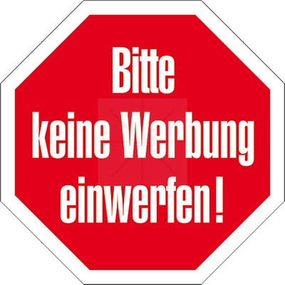 Car Sticker Please No Advertising 60 Home Wall Garden Sticker - 12cm
