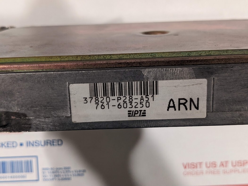 1992-1995 HONDA CIVIC EX D16Z6 1.6L VTEC A/T ECU 37820-P28-A51 DEL