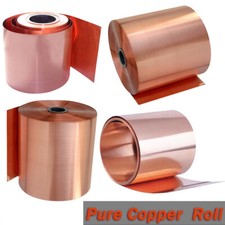 99.9% Pure T2 Copper Cu Metal Sheet Roll Foil Strip Plate Thickness 0.1mm-0.8mm