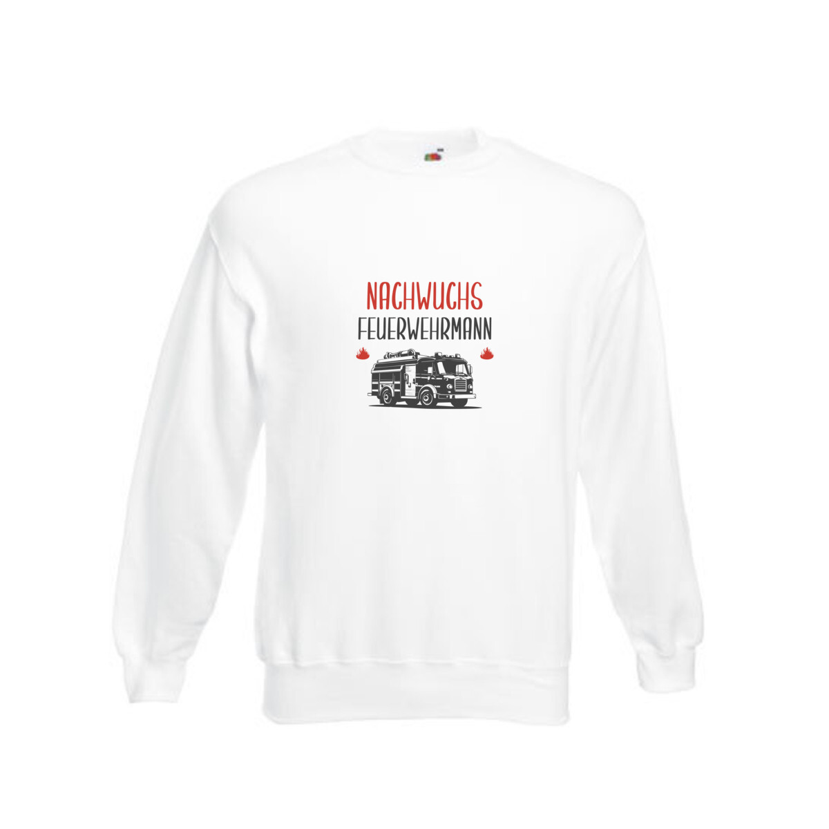 Nachwuchs Feuerwehrmann | Feuerwehrmann | Kind mag Feuerwehr Sweatshirt Weiß