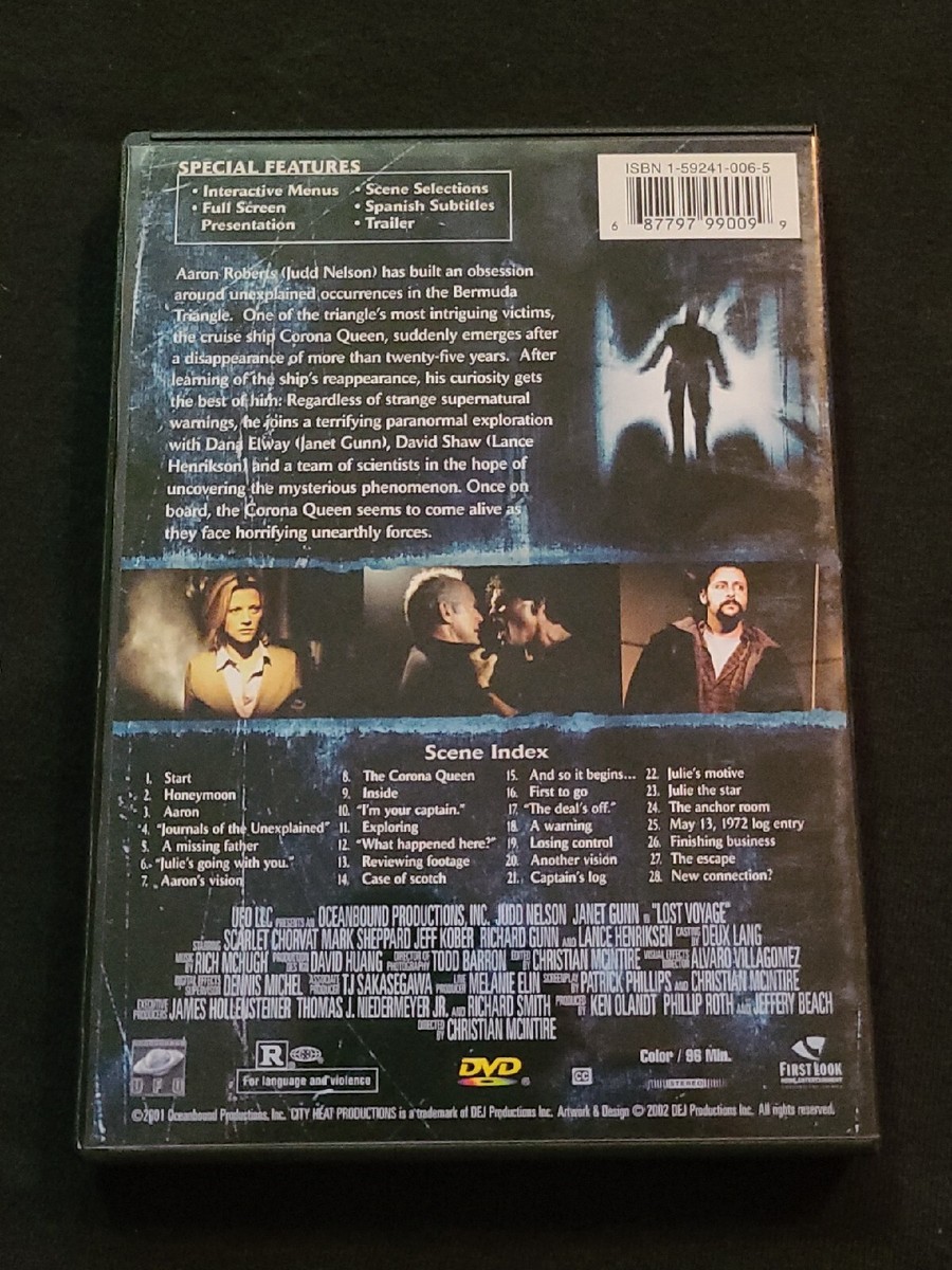 Lost Voyage 2002 Horror Dvd Judd Nelson Lance Henriksen