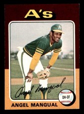 1975 Topps Baseball #452 Angel Mangual NM *d3