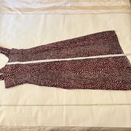 blumarine leopard print pink brown rayon dress italy sz i 44 d 38 - Picture 12 of 22
