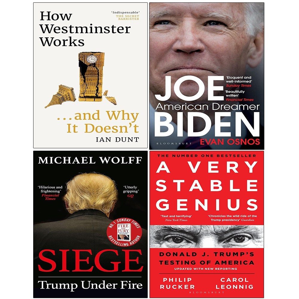 How Westminster Works(HB),American Dreamer,Siege,Very Stable Genius 4 Books Set
