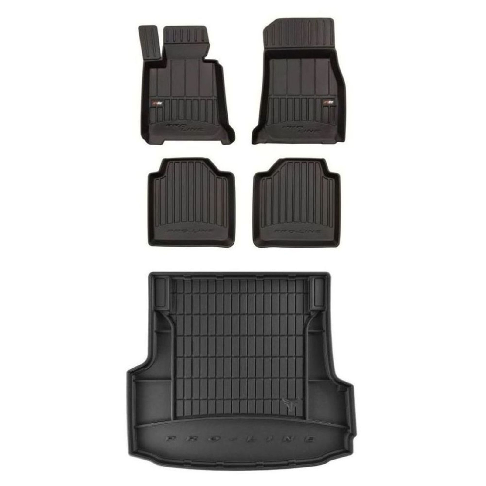 Tapis de sol Frogum Pro-Line avec bac de coffre pour les voyages en BMW Série 3 GT F34