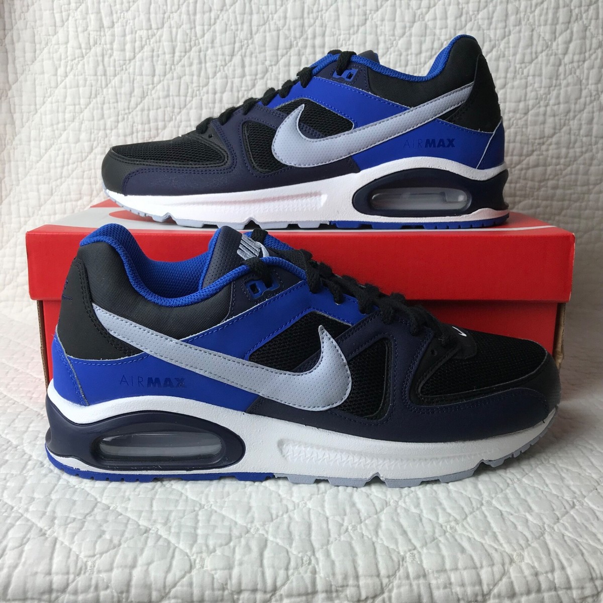 Nike Air Max Command Shoes Men's SZ 10 Ghost Blackened Blue 629993