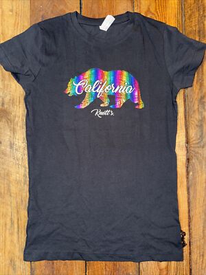 KNOTT S BERRY FARM Womens Tee Sz Large California Bear Babydoll Cut Ladies Shirt