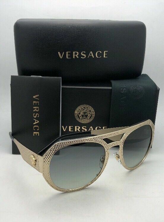 New VERSACE Sunglasses VE 2175 1252/11 60-17 Pale Gold  display picture 3