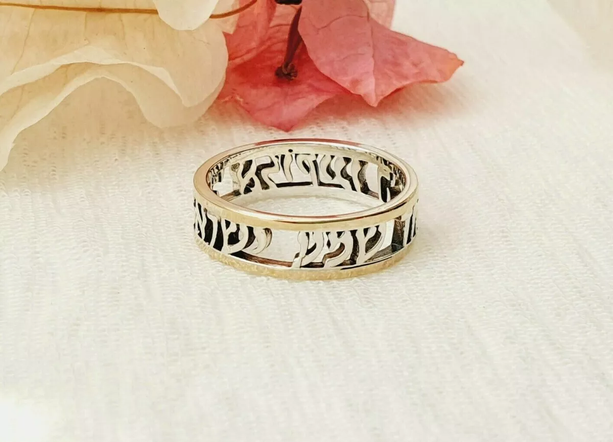 Customized Hebrew Name Ring for Women Gold Color Personalized Jewish Israel  Nameplate 316L Stainless Steel Rings Jewelry Gift - AliExpress