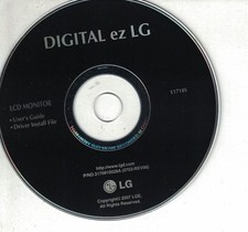 CD - LG DIGITAL EZ LG - LCD MONITOR - USER'S GUIDE - DRIVER INSTALL FILE - 2007