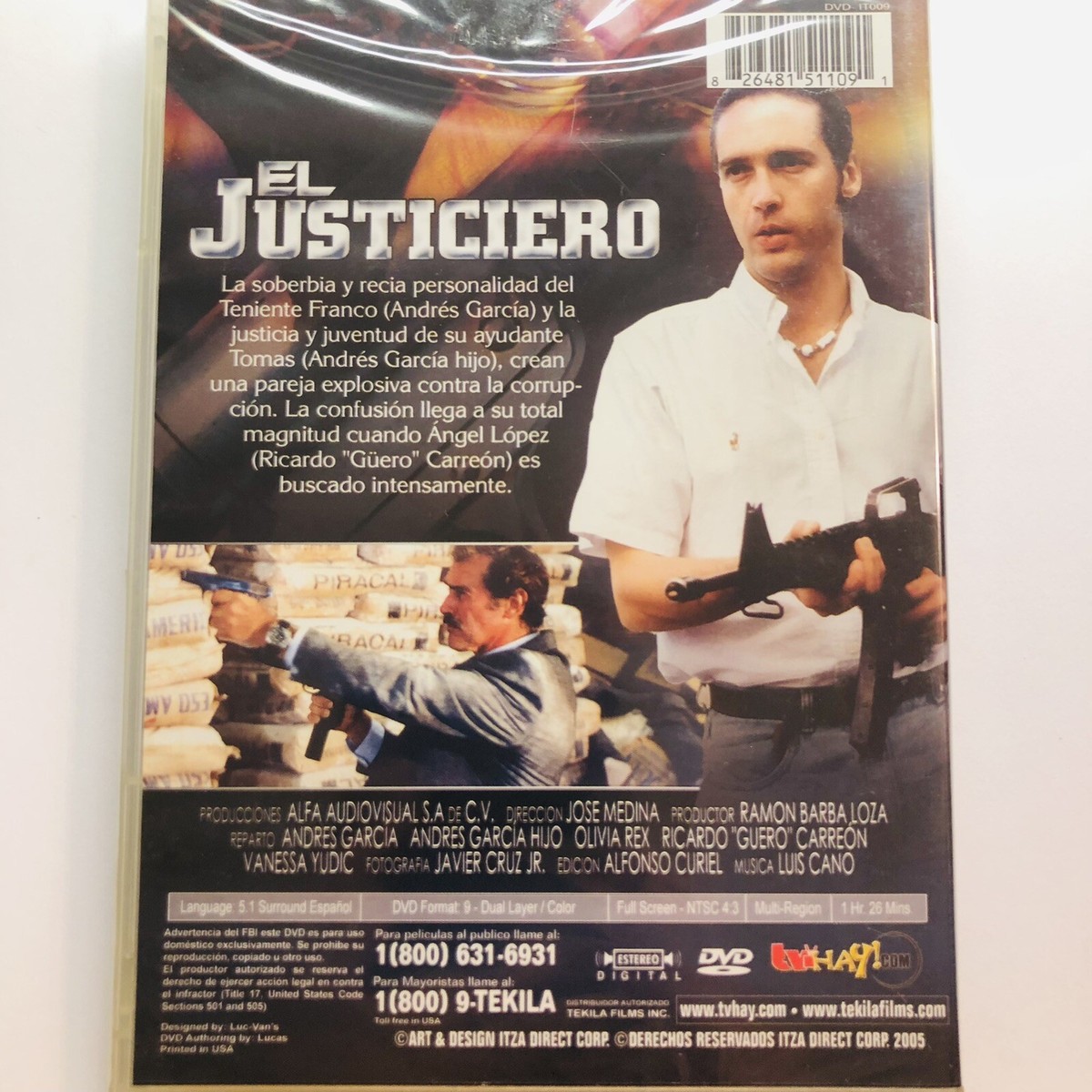 お笑い・バラエティ EXTRA ORDINARY 20's 1st Documentary DVD DVD EL JUSTICIERO ANDRES GARCIA E HIJO JR OLIVIA REX RICARDO