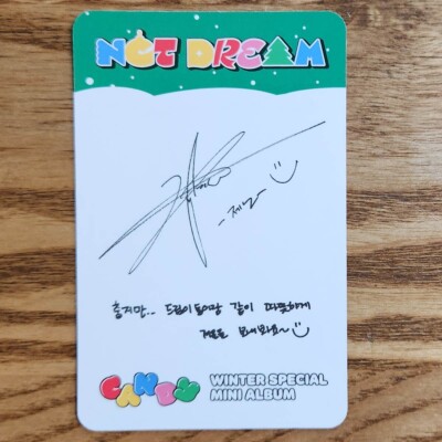 Jeno Official Photocard NCT Dream Winter Special Album Candy