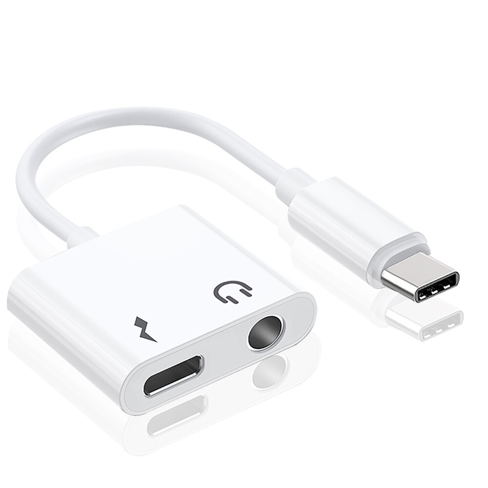 For Huawei Mate 10 Pro Premium Real 2in1 USB C to 3.5mm Adapter AUX & DAC Cable-image