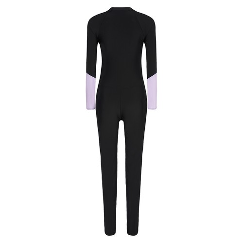 Damen Badeanzug UPF 50+ Bademode Rash Guard Overalls Langarm Beachwear Surfing - Bild 15 von 19