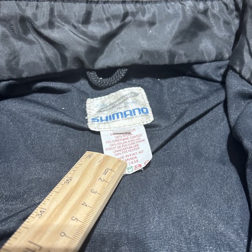 Men’s Vintage Shimano Rain Jacket WindFull Zip Tournament Fishing. Size XL - Picture 4 of 7