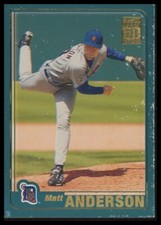 2001 Topps #62 Matt Anderson Detroit Tigers