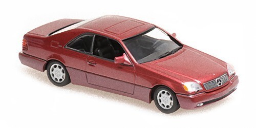 Mercedes 600 SEC Coupé 1992 rouge 1/43 Maxichamps 940032601 collection auto diecast