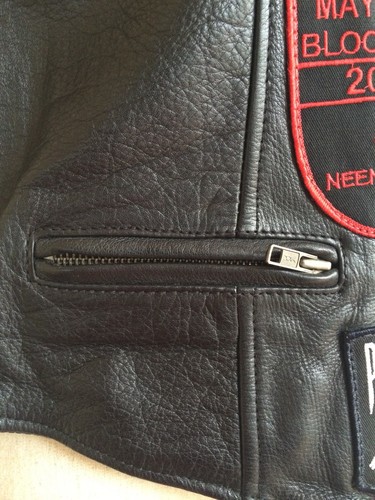 HARLEY DAVIDSON,Grateful Dead Skeleton, RIP POW MIA Patches Leather MOTO Vest L - Picture 11 of 12