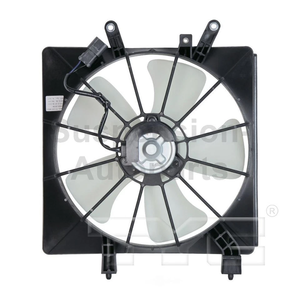 Ventilador de refrigeración del motor derecho TYC para Honda Civic_SU 2001 2002 2003 2004 2005 Foto 2 de 3