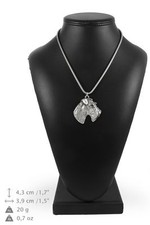 Fox Terrier - Necklace with a Dog on a Silver Chain Art Dog DE