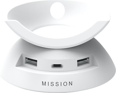 Made for Amazon Stand with USB-C and USB-A charging ports for Echo Pop (2023 Rel