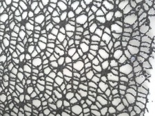 Halloween Black Mesh Ribbon Wide Net Spider Crafts Decor Shimmery New 9x4 Yards
