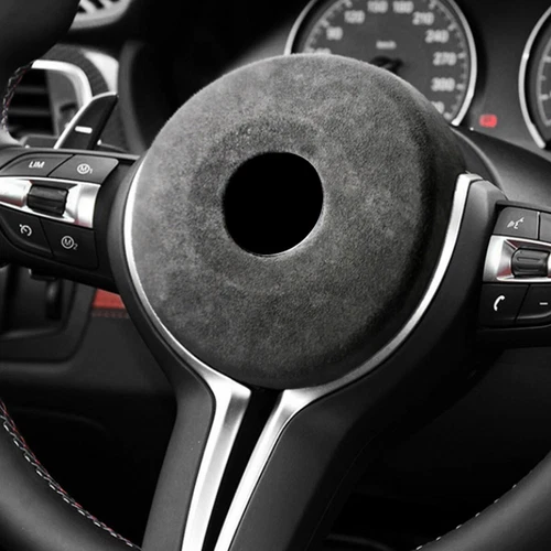 Alcantara Steering Wheel Trim Cover Fit BMW M SPORT F30 F34 F20 F21 F22 F32 F80 - Picture 5 of 11