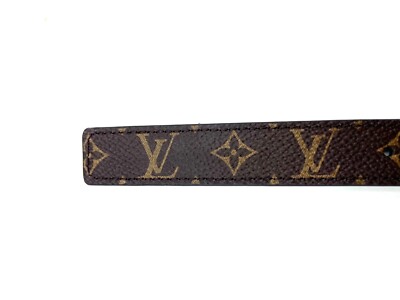 ルイヴィトン LVアイコニック 20MM リバーシブル M0431 80/32 Auth LOUIS VUITTON Suntulle LV Iconic 20MM Reversible M0431