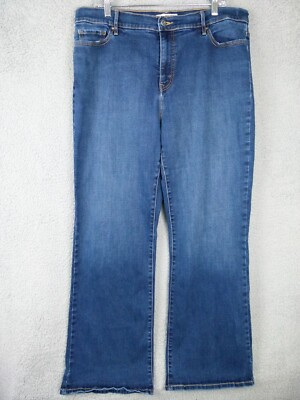 Levi's 512 Womens Size 18 36x31 Perfect Slimming Bootcut Blue Jeans