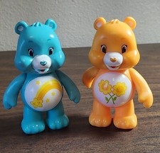CARE BEARS Friend Bear  Wish Bear 3" Vintage Figures Poseable Arms