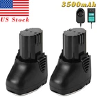 Creabest 3500mAh 10.8V Li-ion Battery/Charger For Dremel 855-02 855-01 8000-01