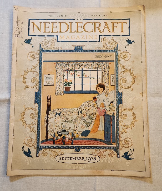 Lot of 3 vintage antique Needlecraft Magazines, Sept. 1925, Dec. 1927, Feb. 1928