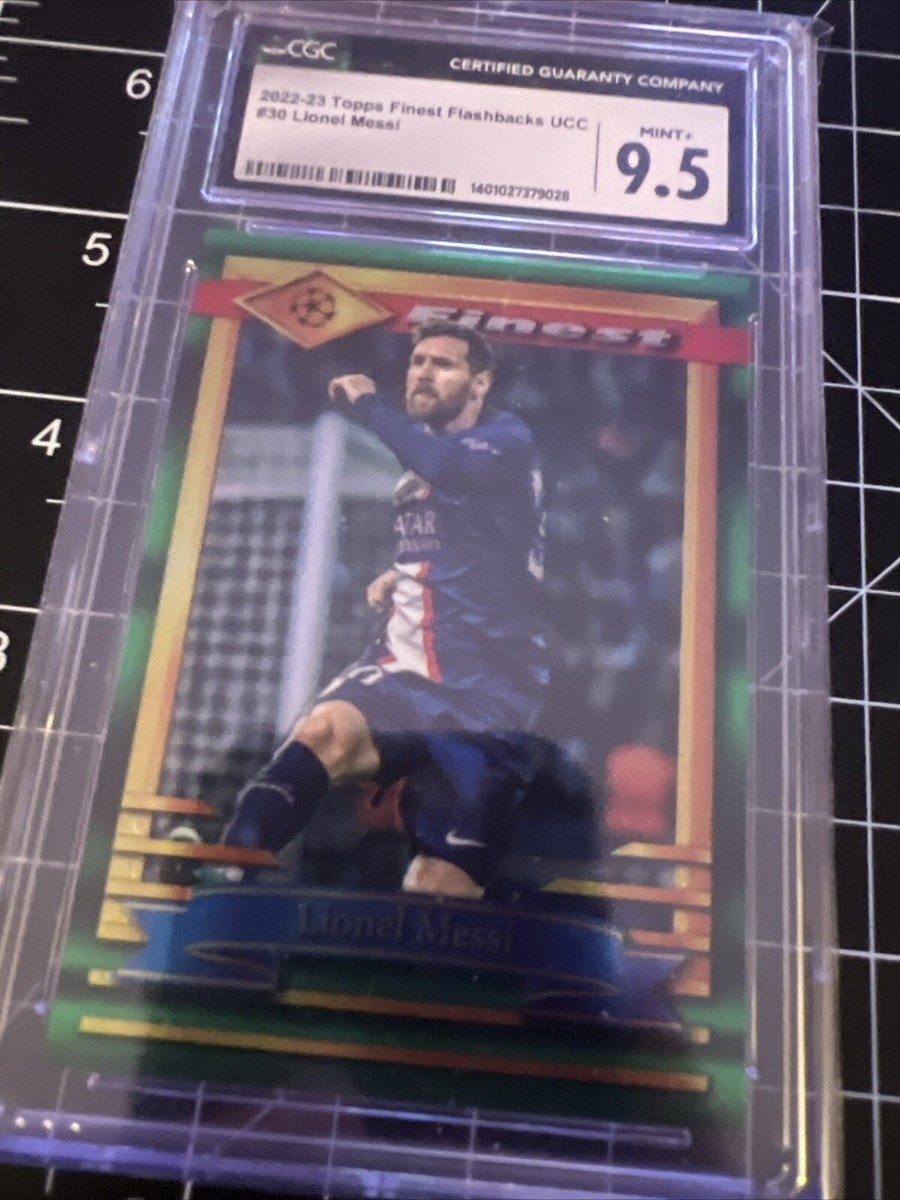 2022-23 Topps Finest UEFA CC Lionel Messi The Goat -CGC 9.5 (Mint