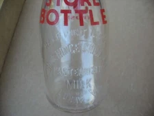 1/2 PINT 3 CENT DEPOSIT BLUE RIDGE CREAMERY LURAY VA VIRGINIA MILK BOTTLE