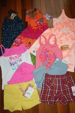 NWT Girls 6X Lot of 9 Summer Items Dresses Sets Shorts