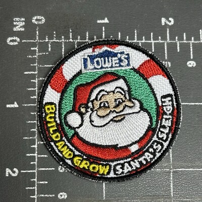 Lowe S Build Und Wachsen Santa S Schlitten Claus Abzeichen Patch