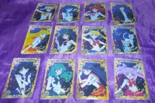 SAILOR MOON CRYSTAL GLOSSY STICKER CARD INNER OUTER LOT 12 PCS