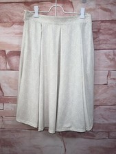 Lula Roe Women's Pull on Skirt with Pockets  Size S Off White EUC