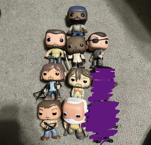 The Walking Dead Funko Pop Lot - Sold Together
