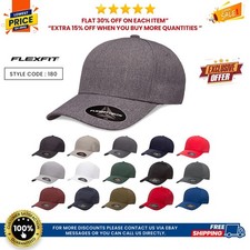 Flexfit 180 Premium Unisex Activeguard Permacurv Visor Hat Delta Seamless Cap