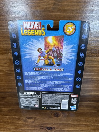 Hasbro Marvel Legends 20th Anniversary Series 1 Toad 6" Figure New Sealed - Picture 2 of 4