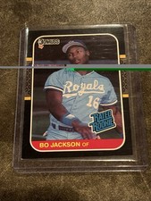 1987 Donruss Rated Rookie Bo Jackson #35 Kansas City Royals Baseball Card. rookie card picture