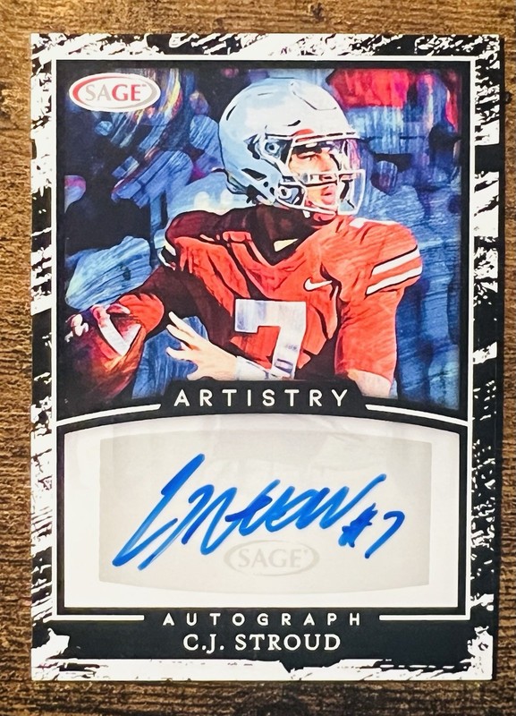 2022 Sage Artistry C.J. Stroud RC Auto #A-CS3