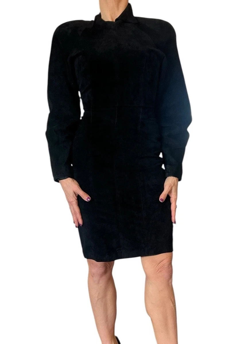 Leather Long Sleeve Dresses for Women for sale | eBay