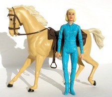 Vintage Marx Jane West Cowgirl Horse Flame w/ Accessories