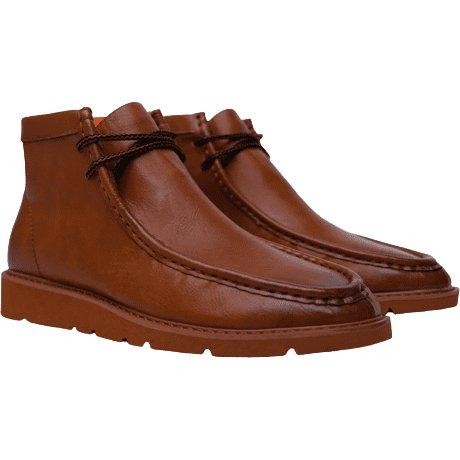 Мужские ботинки TAYNO Wallabee Chukka из гладкой кожи облегченного цвета Mojave L Cognac