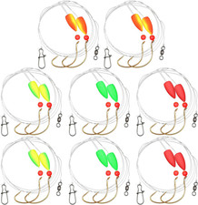 16 Pcs/ 8 Pcs Pompano Rigs for Surf Fishing Floats Pre-Rigged Saltwater Gear Tac